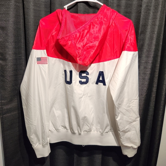 Vintage Nike Bejjing 08 Olympic Team USA hooded Jacket windbreaker - Picture 8 of 9